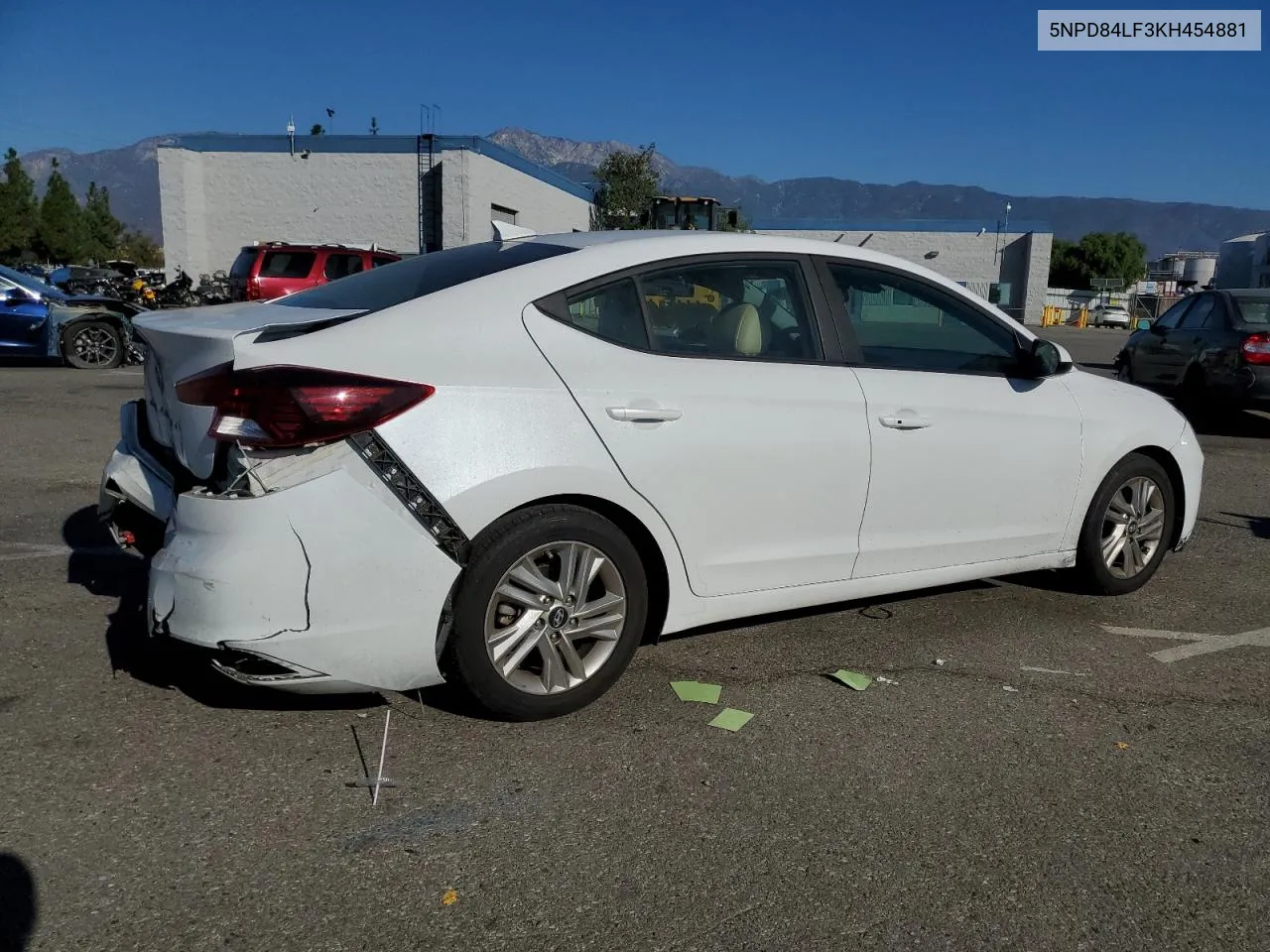 2019 Hyundai Elantra Sel VIN: 5NPD84LF3KH454881 Lot: 78869414