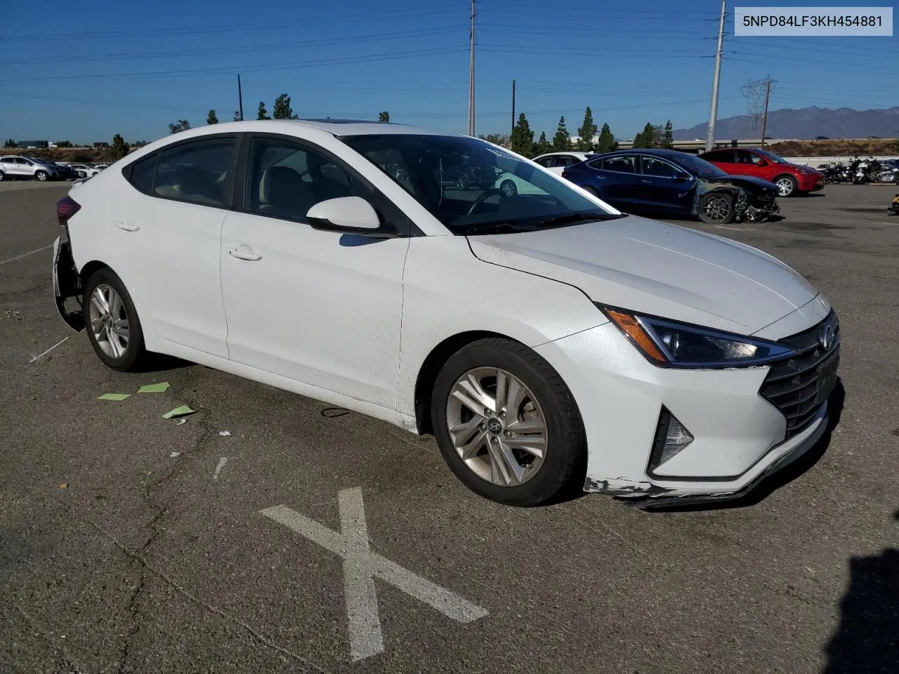 2019 Hyundai Elantra Sel VIN: 5NPD84LF3KH454881 Lot: 78869414