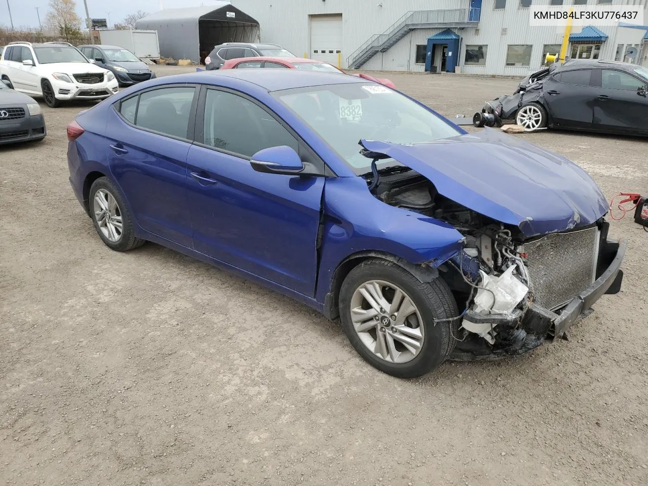 2019 Hyundai Elantra Sel VIN: KMHD84LF3KU776437 Lot: 78901834