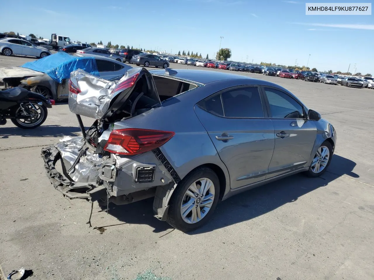 2019 Hyundai Elantra Sel VIN: KMHD84LF9KU877627 Lot: 78912284