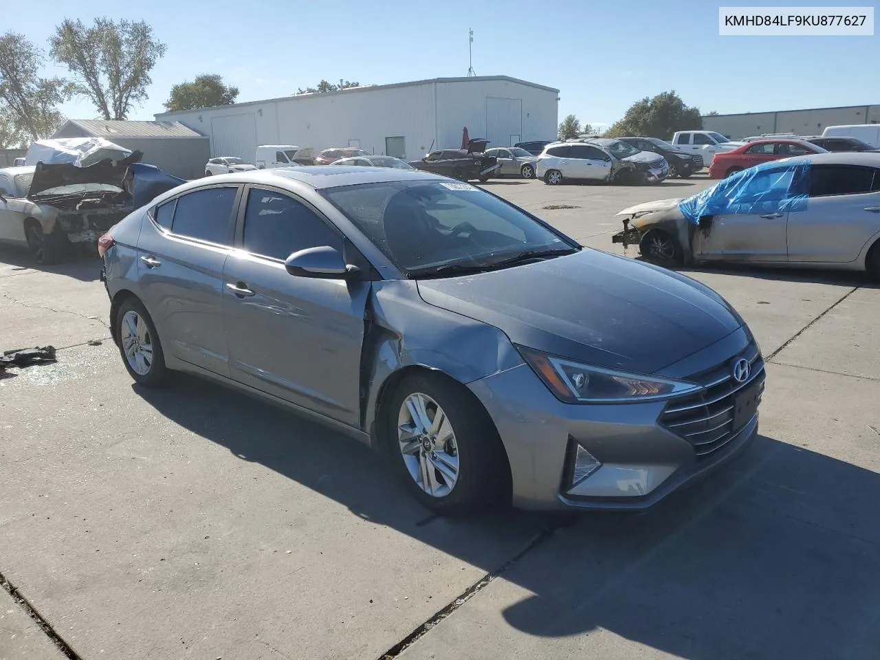 2019 Hyundai Elantra Sel VIN: KMHD84LF9KU877627 Lot: 78912284