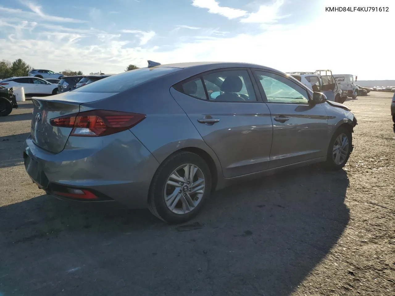 2019 Hyundai Elantra Sel VIN: KMHD84LF4KU791612 Lot: 79668374