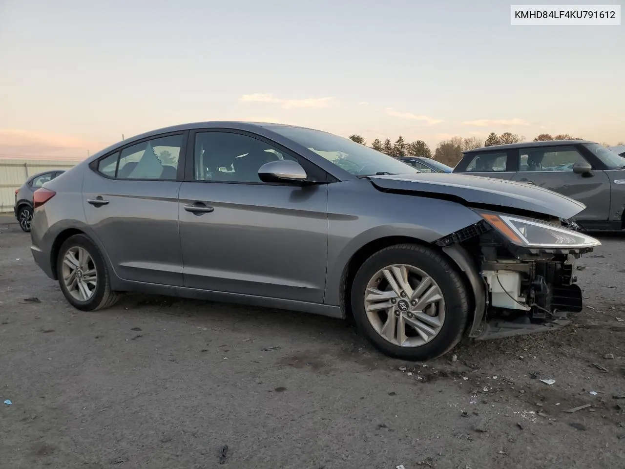 2019 Hyundai Elantra Sel VIN: KMHD84LF4KU791612 Lot: 79668374