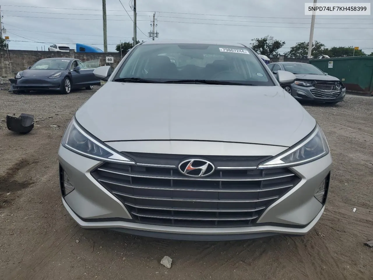 2019 Hyundai Elantra Se VIN: 5NPD74LF7KH458399 Lot: 79807244