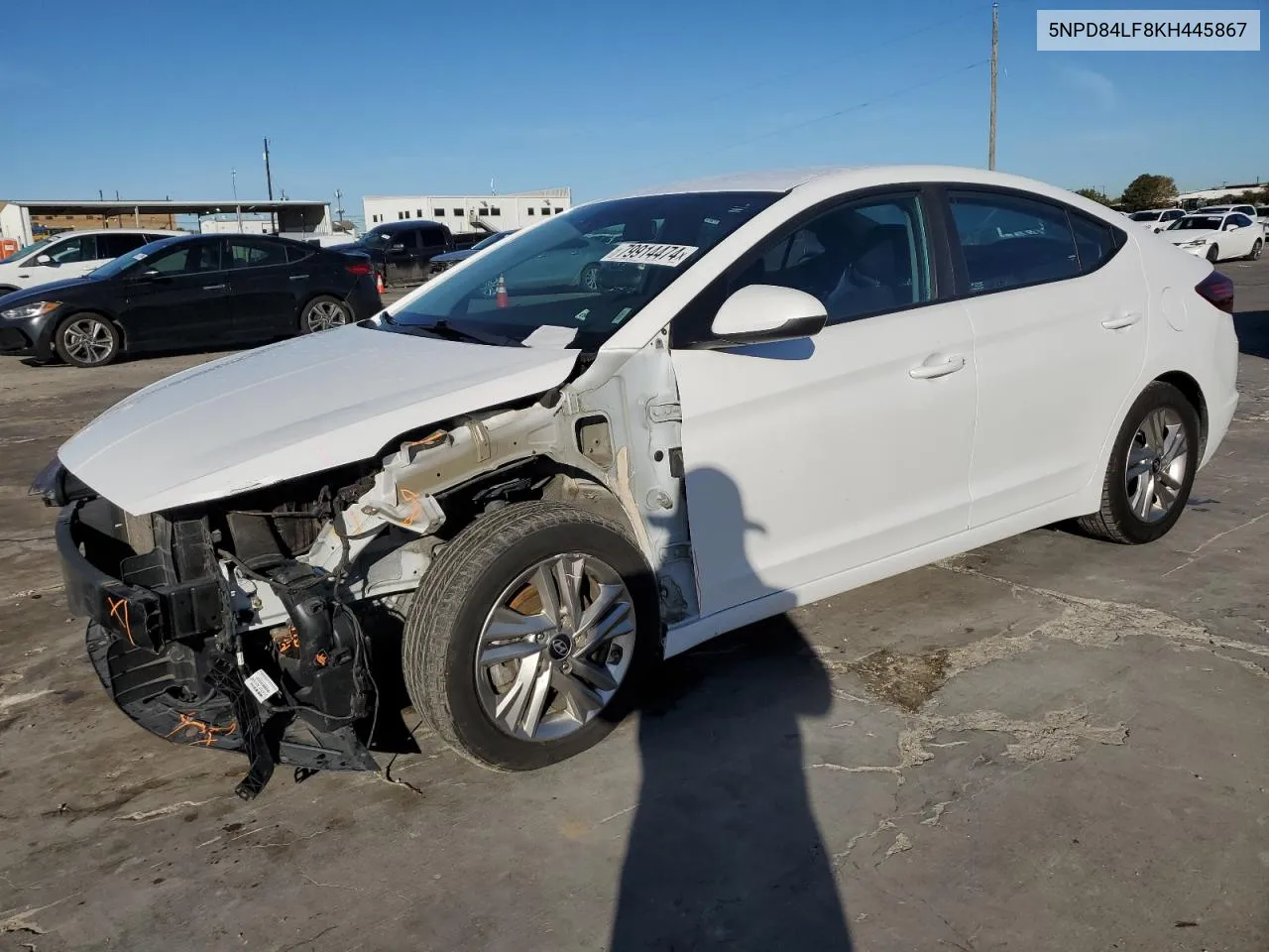 2019 Hyundai Elantra Sel VIN: 5NPD84LF8KH445867 Lot: 79914474