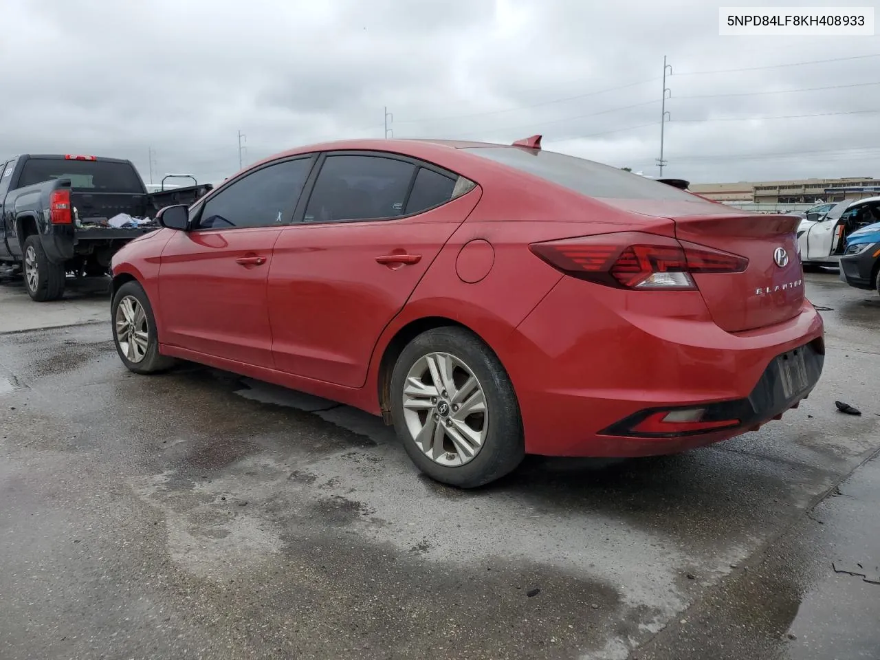 2019 Hyundai Elantra Sel VIN: 5NPD84LF8KH408933 Lot: 80127364