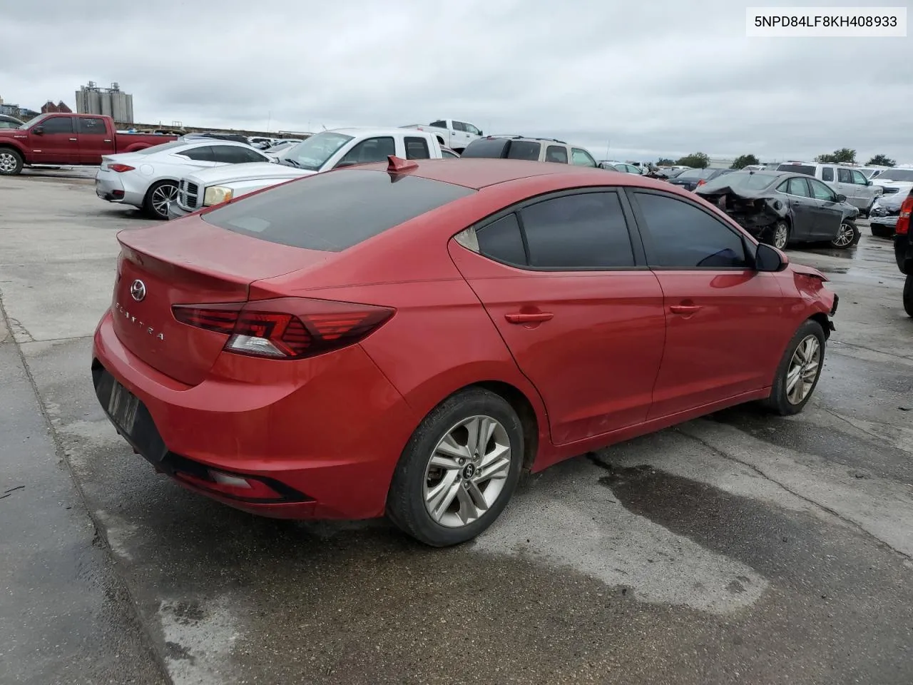 2019 Hyundai Elantra Sel VIN: 5NPD84LF8KH408933 Lot: 80127364