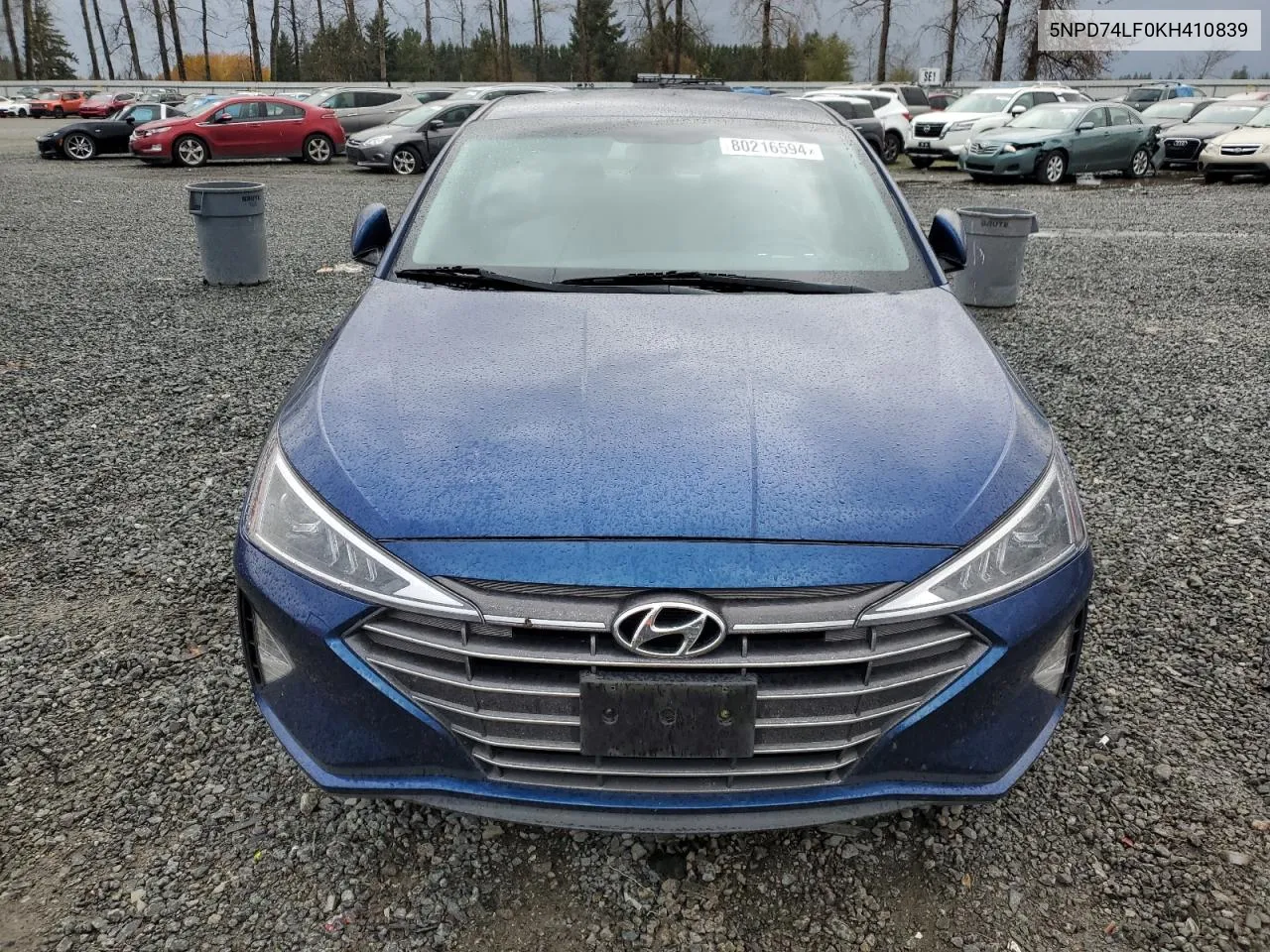 2019 Hyundai Elantra Se VIN: 5NPD74LF0KH410839 Lot: 80216594