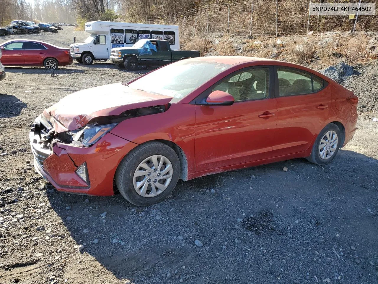 2019 Hyundai Elantra Se VIN: 5NPD74LF4KH464502 Lot: 80366504