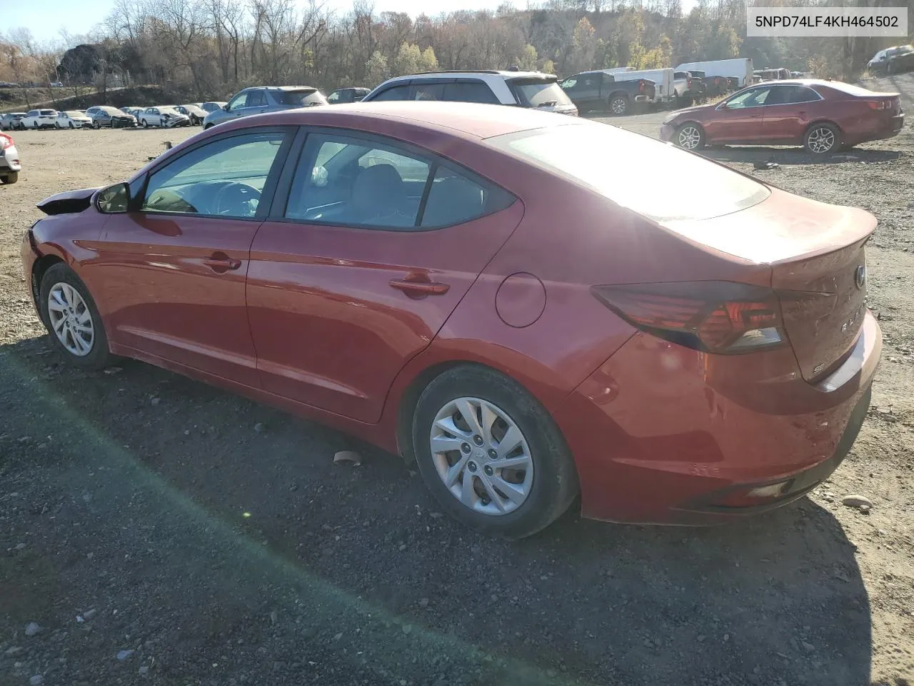 2019 Hyundai Elantra Se VIN: 5NPD74LF4KH464502 Lot: 80366504