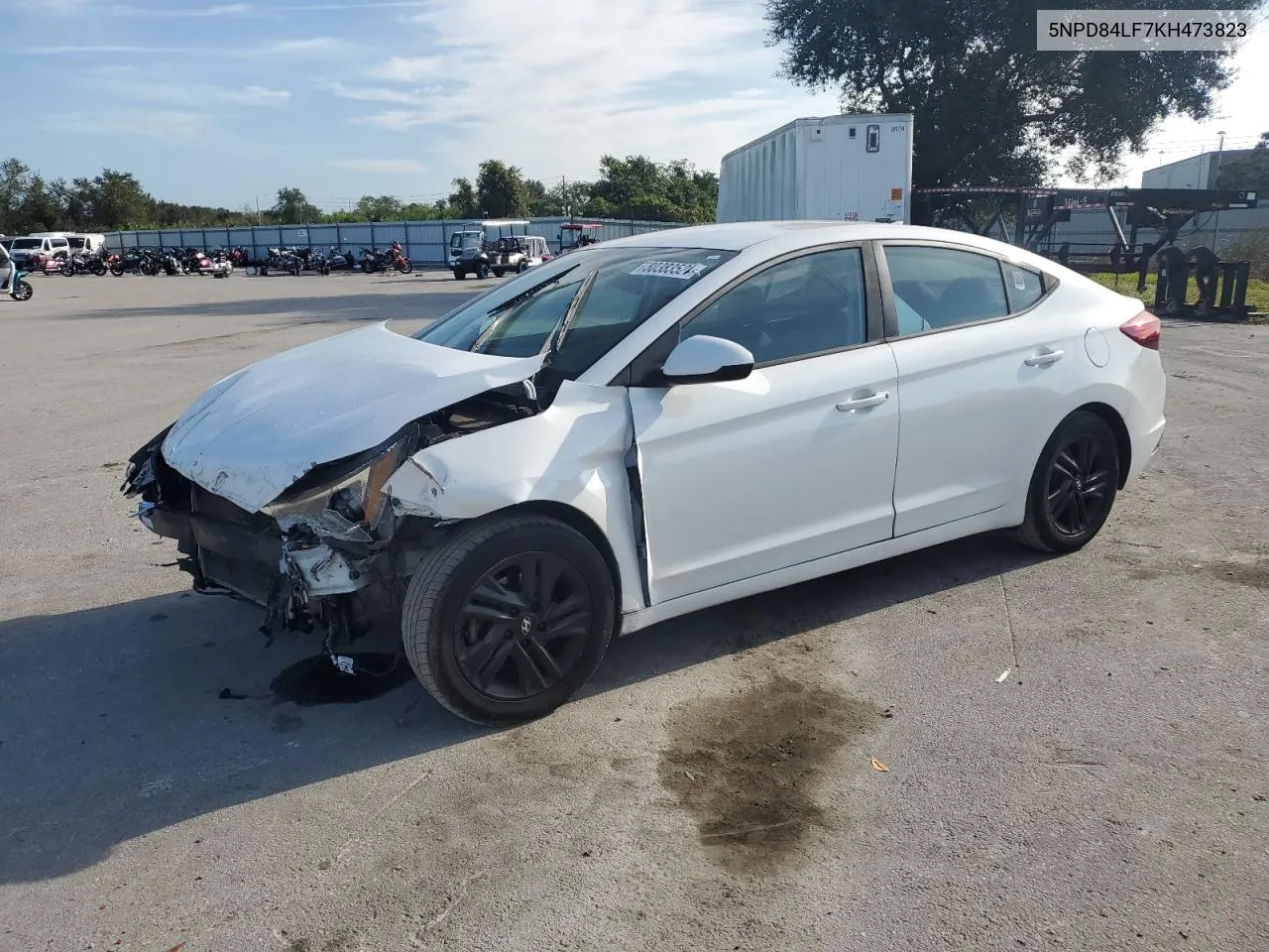 2019 Hyundai Elantra Sel VIN: 5NPD84LF7KH473823 Lot: 80383524