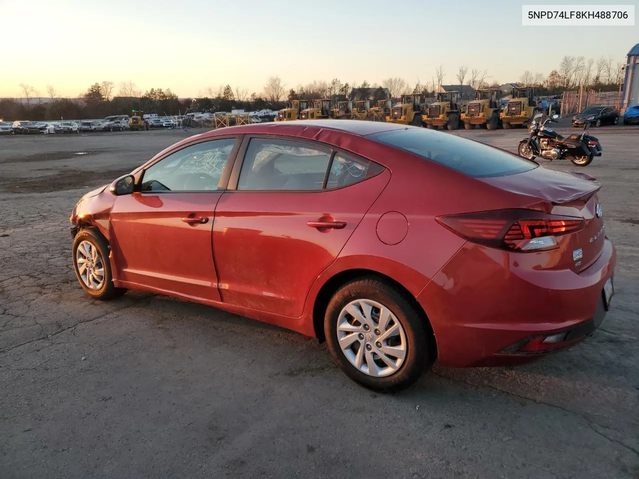 2019 Hyundai Elantra Se VIN: 5NPD74LF8KH488706 Lot: 80486024