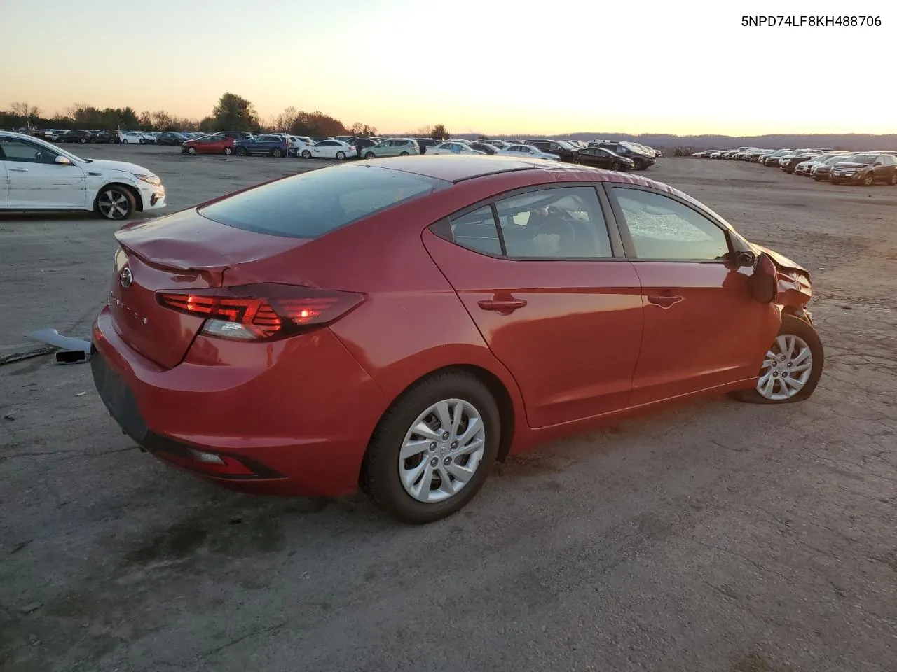 2019 Hyundai Elantra Se VIN: 5NPD74LF8KH488706 Lot: 80486024