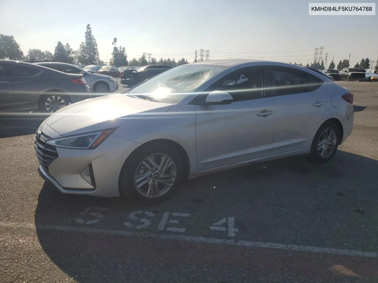 2019 Hyundai Elantra Sel VIN: KMHD84LF5KU764788 Lot: 80500024