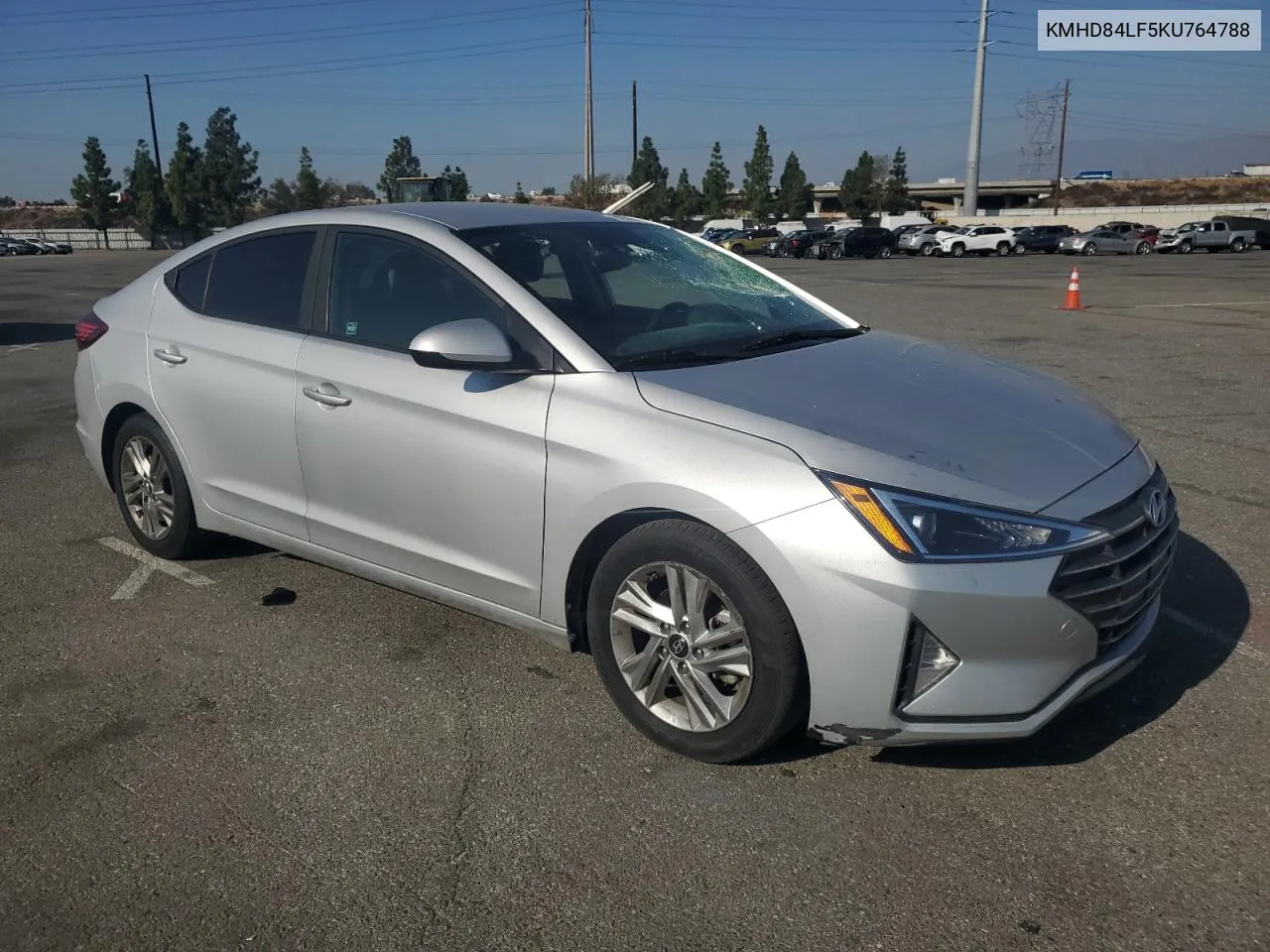 2019 Hyundai Elantra Sel VIN: KMHD84LF5KU764788 Lot: 80500024