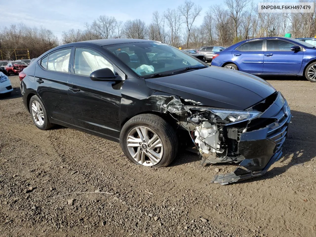 2019 Hyundai Elantra Sel VIN: 5NPD84LF6KH497479 Lot: 80536274