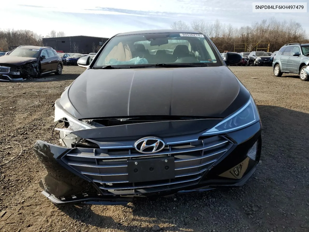 2019 Hyundai Elantra Sel VIN: 5NPD84LF6KH497479 Lot: 80536274