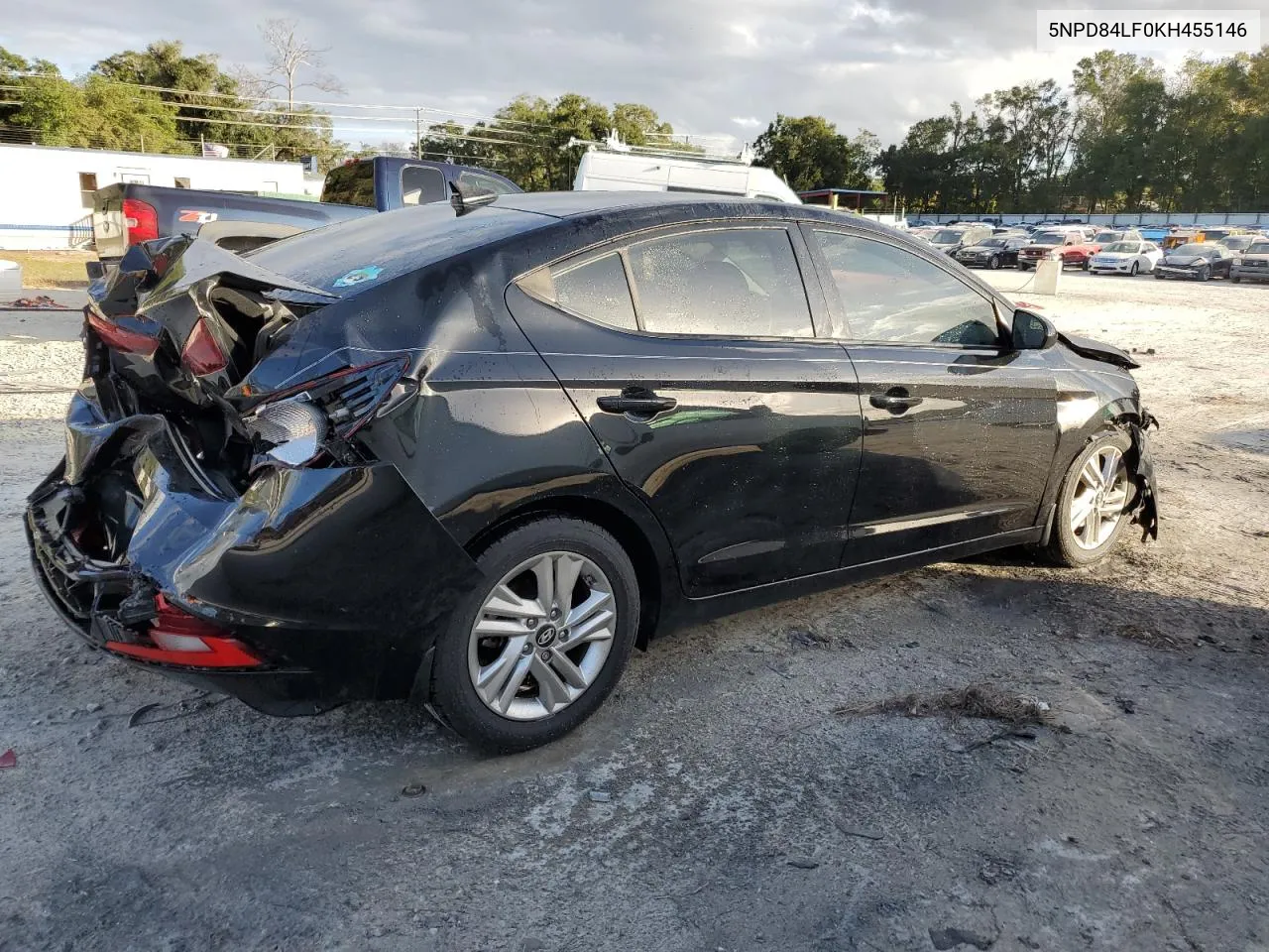 2019 Hyundai Elantra Sel VIN: 5NPD84LF0KH455146 Lot: 80663784