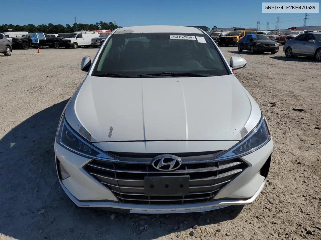 2019 Hyundai Elantra Se VIN: 5NPD74LF2KH470539 Lot: 80782934