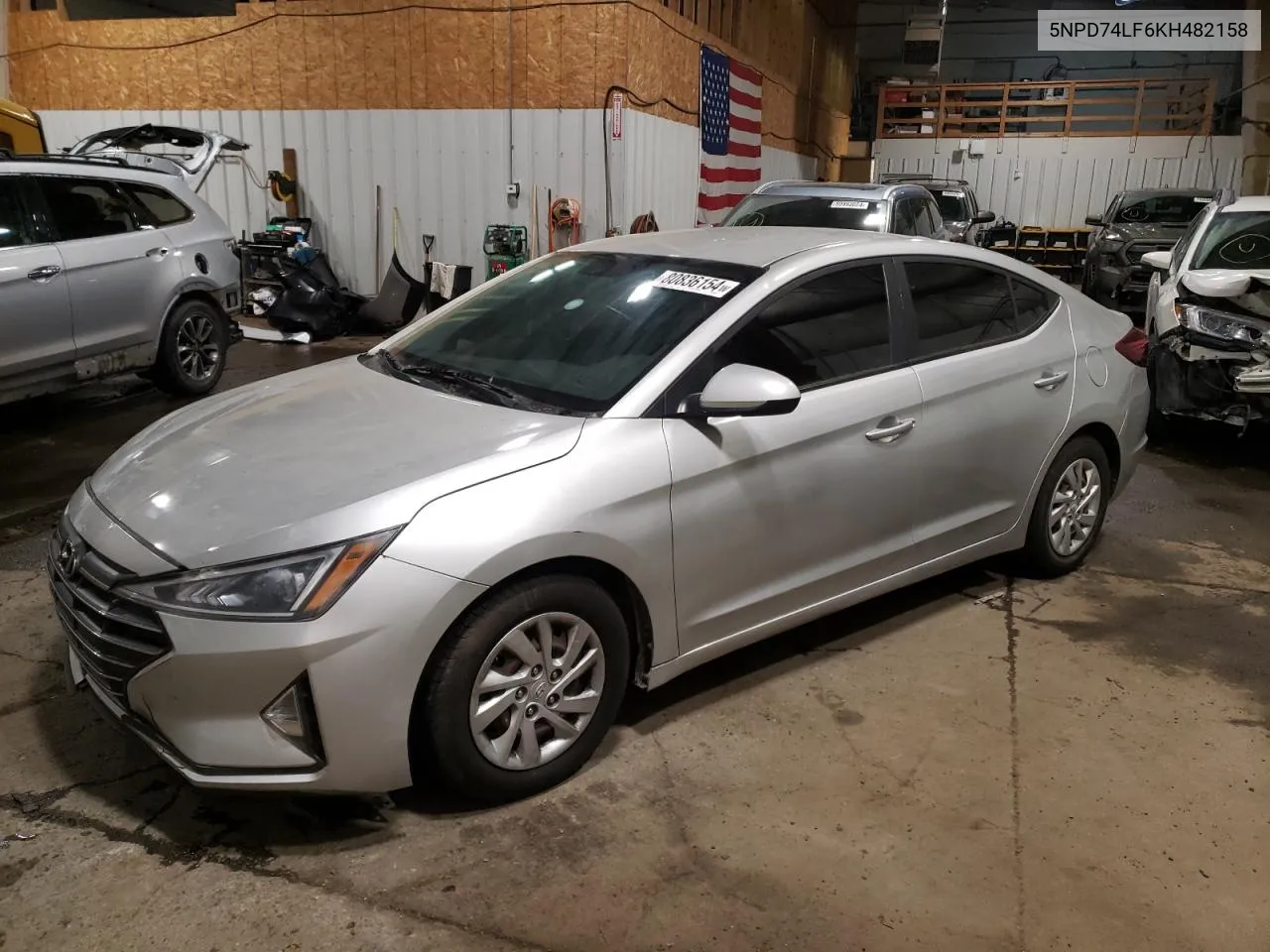 2019 Hyundai Elantra Se VIN: 5NPD74LF6KH482158 Lot: 80836154