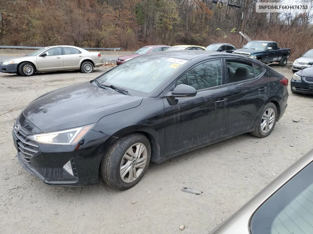 2019 Hyundai Elantra Sel VIN: 5NPD84LF6KH474753 Lot: 80852764