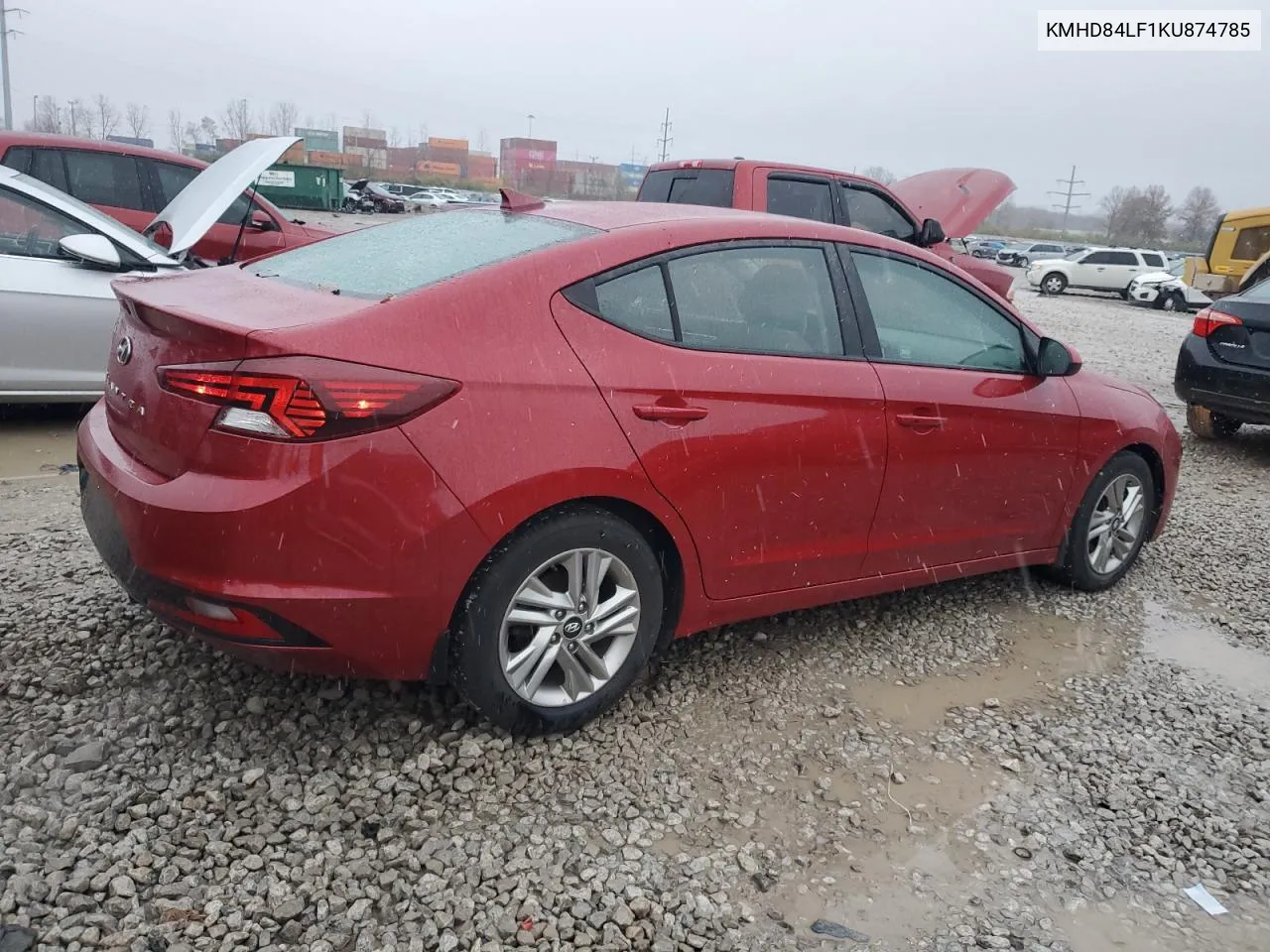 2019 Hyundai Elantra Sel VIN: KMHD84LF1KU874785 Lot: 80854084