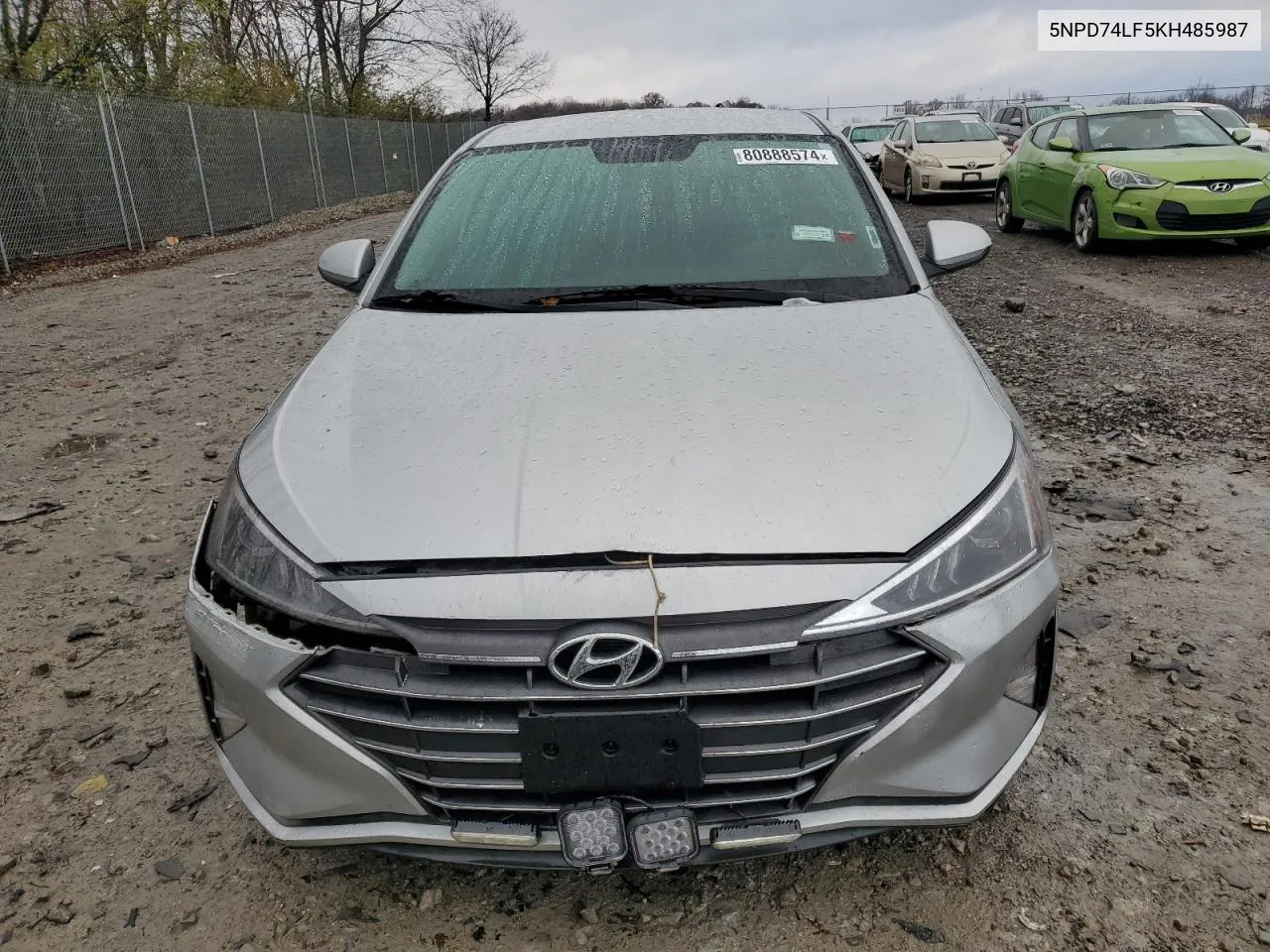 2019 Hyundai Elantra Se VIN: 5NPD74LF5KH485987 Lot: 80888574