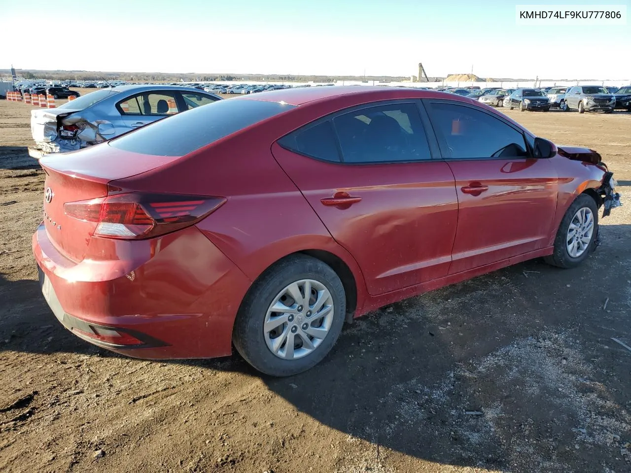 2019 Hyundai Elantra Se VIN: KMHD74LF9KU777806 Lot: 81111284