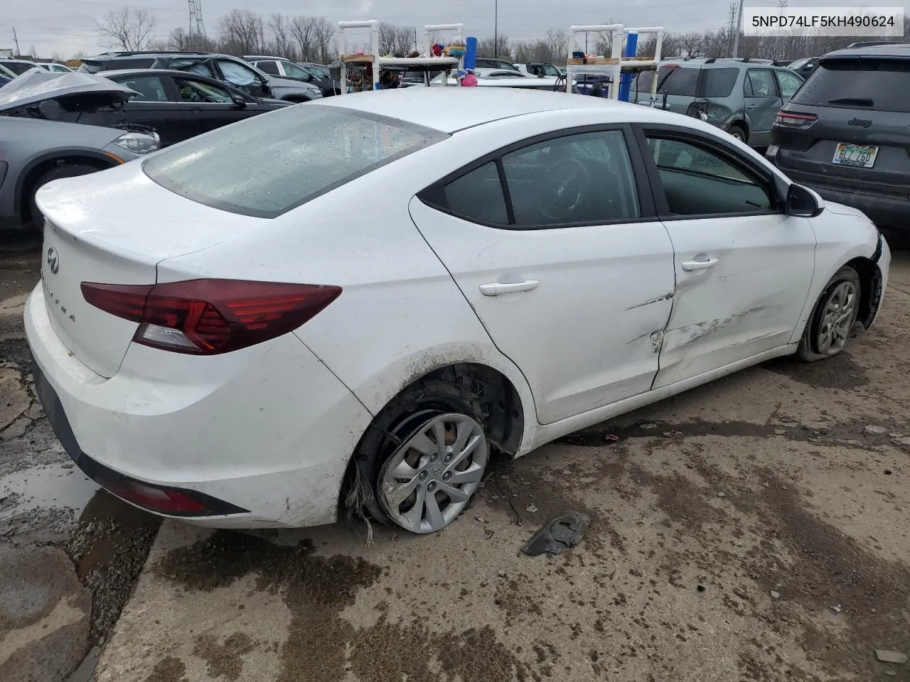 2019 Hyundai Elantra Se VIN: 5NPD74LF5KH490624 Lot: 81681674