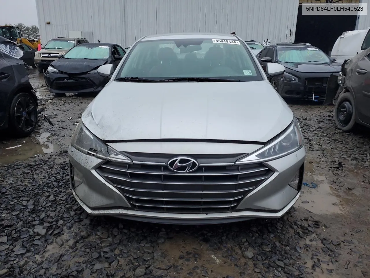 2020 Hyundai Elantra Sel VIN: 5NPD84LF0LH540523 Lot: 45449444