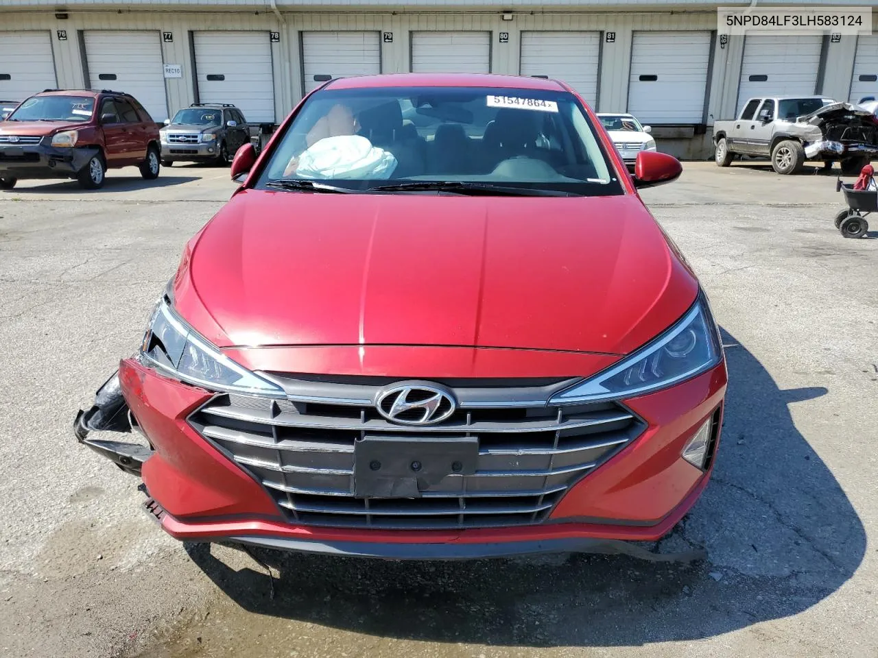 2020 Hyundai Elantra Sel VIN: 5NPD84LF3LH583124 Lot: 51547864