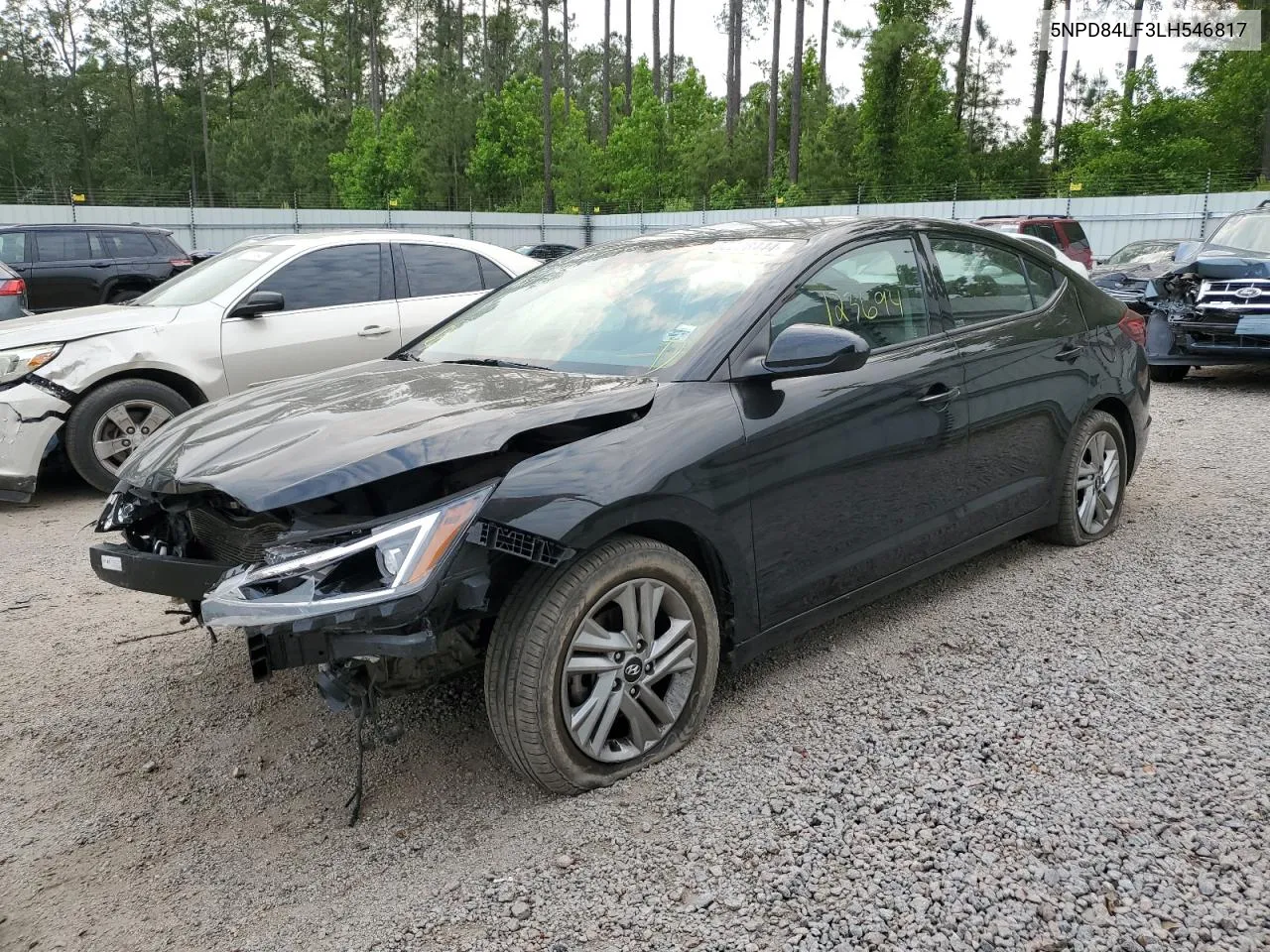 2020 Hyundai Elantra Sel VIN: 5NPD84LF3LH546817 Lot: 52228444