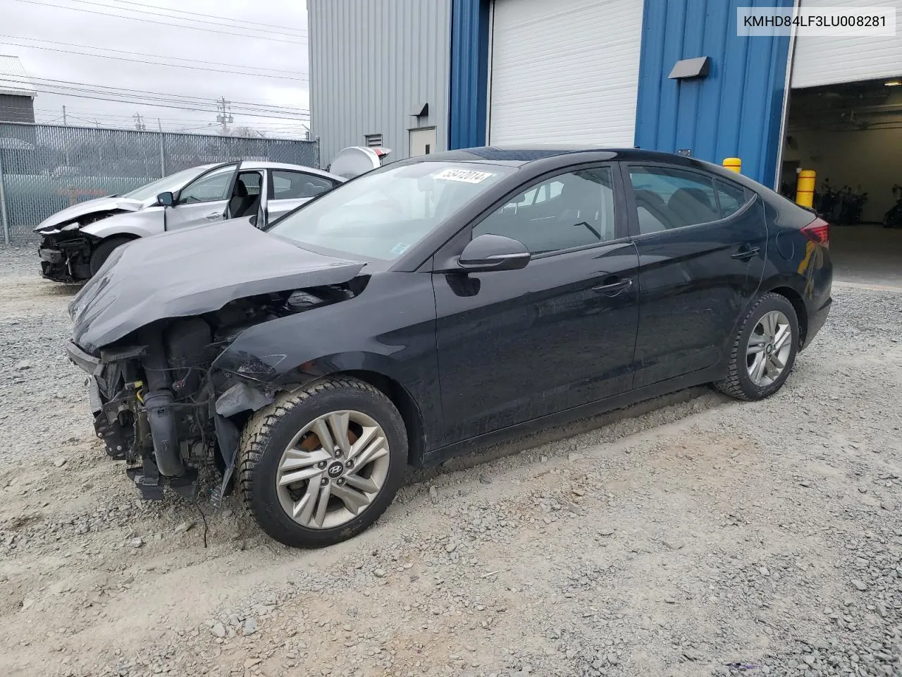 2020 Hyundai Elantra Sel VIN: KMHD84LF3LU008281 Lot: 53412014