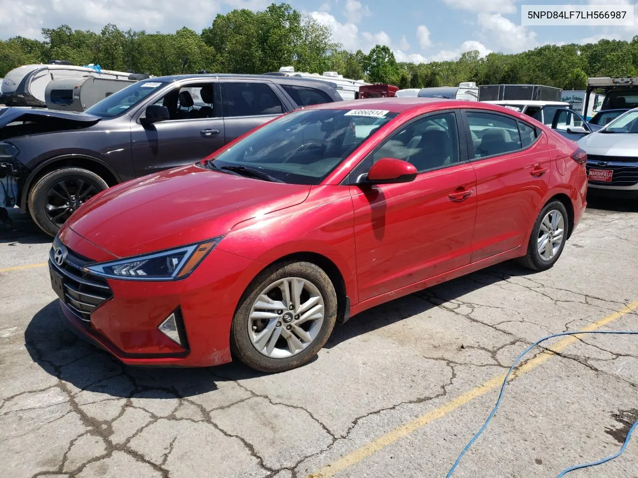 5NPD84LF7LH566987 2020 Hyundai Elantra Sel