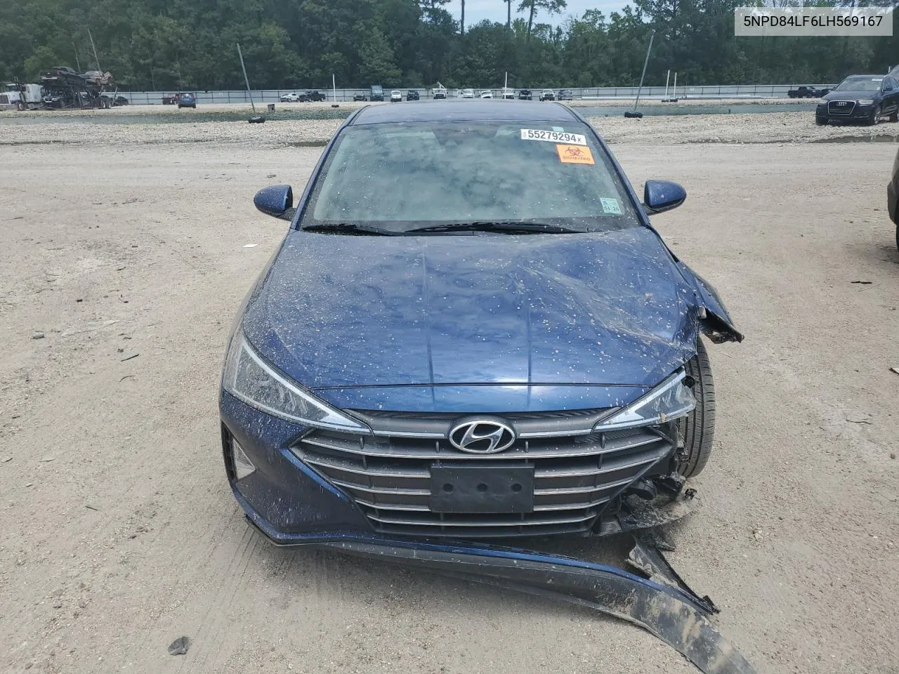 2020 Hyundai Elantra Sel VIN: 5NPD84LF6LH569167 Lot: 55279294