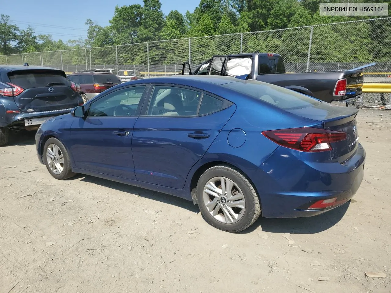 2020 Hyundai Elantra Sel VIN: 5NPD84LF0LH569164 Lot: 55838754