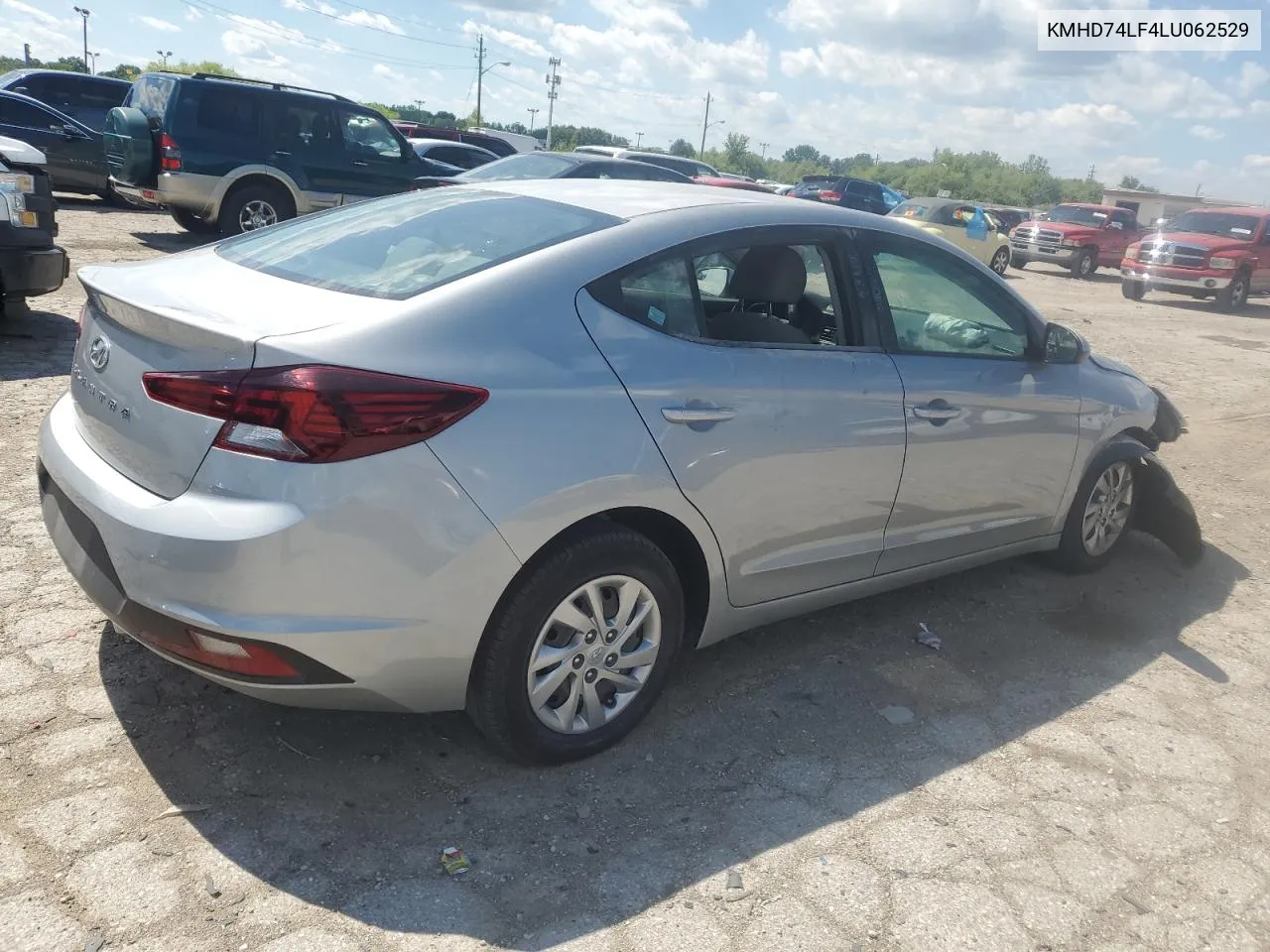 2020 Hyundai Elantra Se VIN: KMHD74LF4LU062529 Lot: 60023454