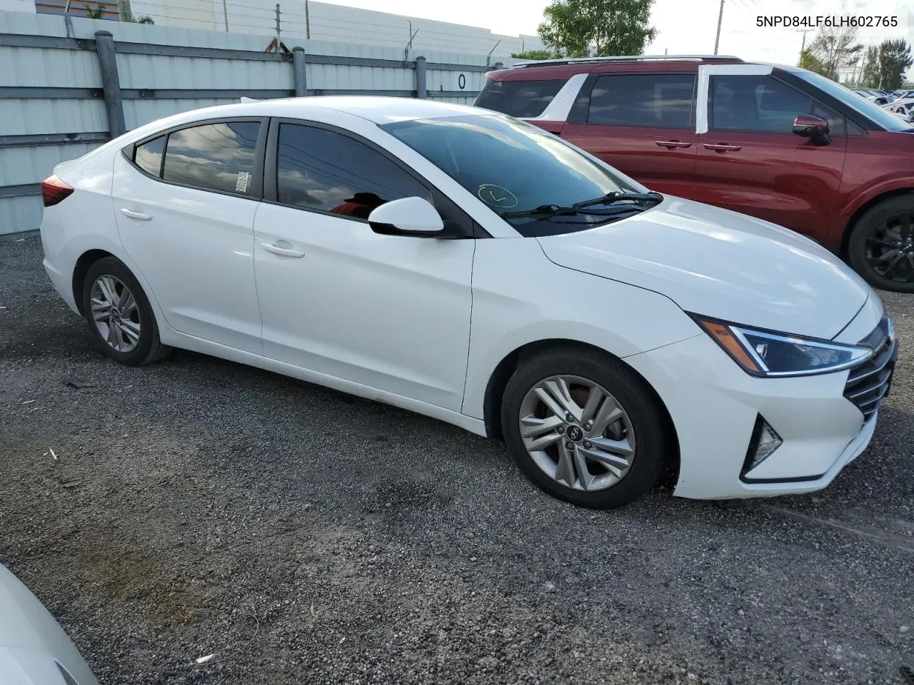 2020 Hyundai Elantra Sel VIN: 5NPD84LF6LH602765 Lot: 60302354