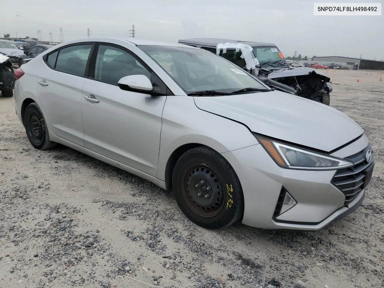 2020 Hyundai Elantra Se VIN: 5NPD74LF8LH498492 Lot: 61792844