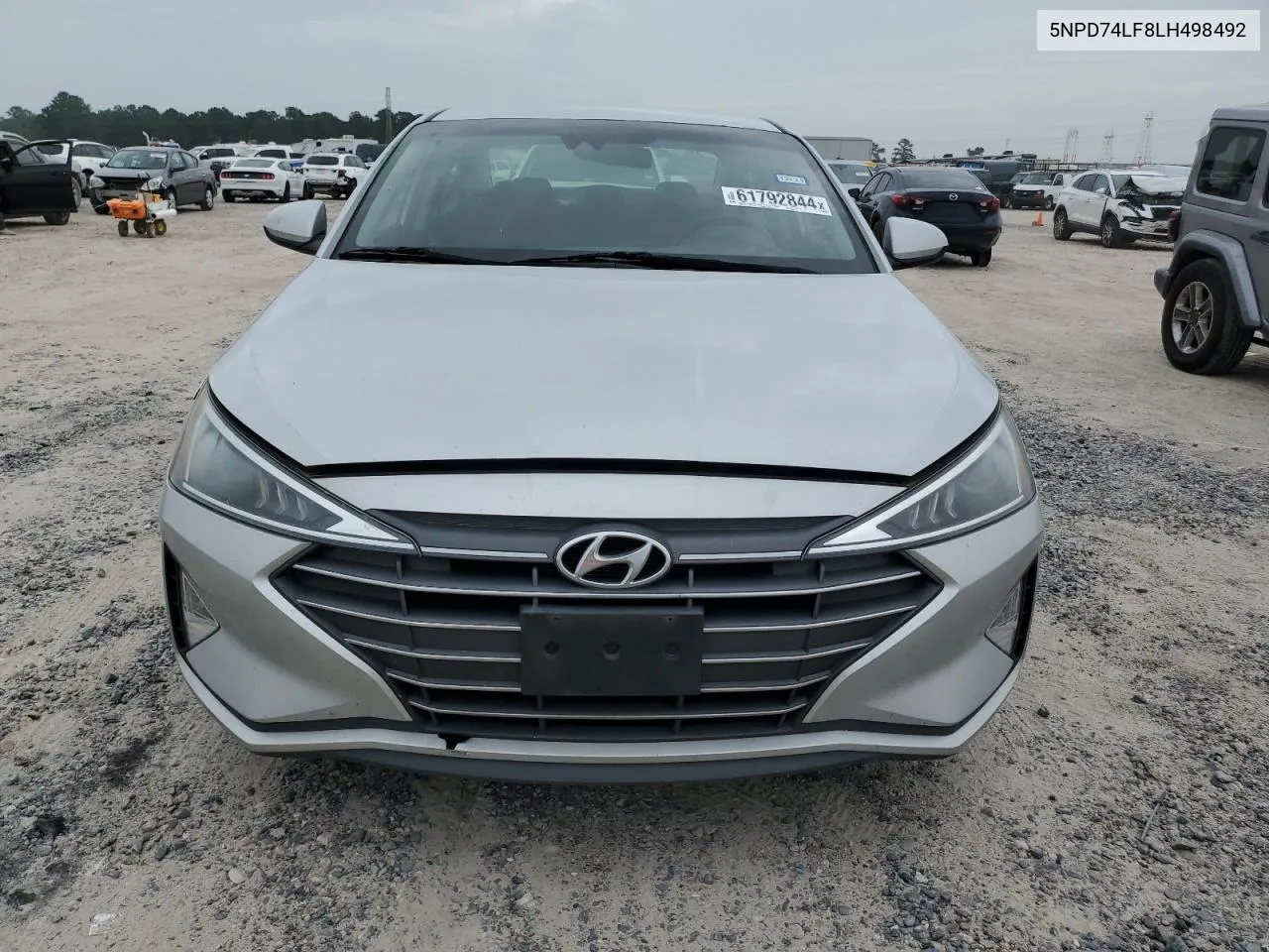 2020 Hyundai Elantra Se VIN: 5NPD74LF8LH498492 Lot: 61792844