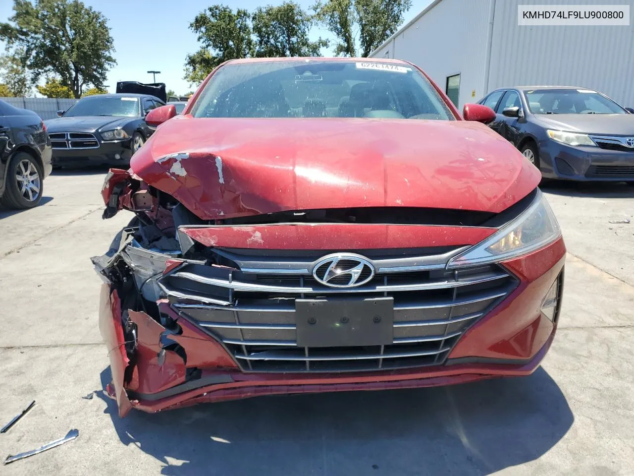 2020 Hyundai Elantra Se VIN: KMHD74LF9LU900800 Lot: 62261474