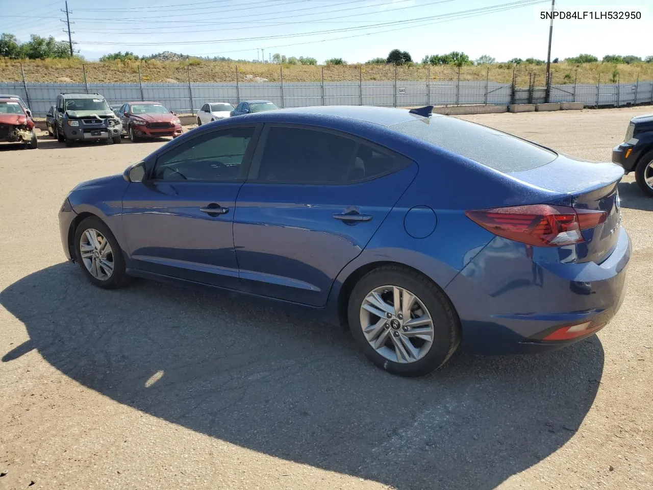 2020 Hyundai Elantra Sel VIN: 5NPD84LF1LH532950 Lot: 63076434