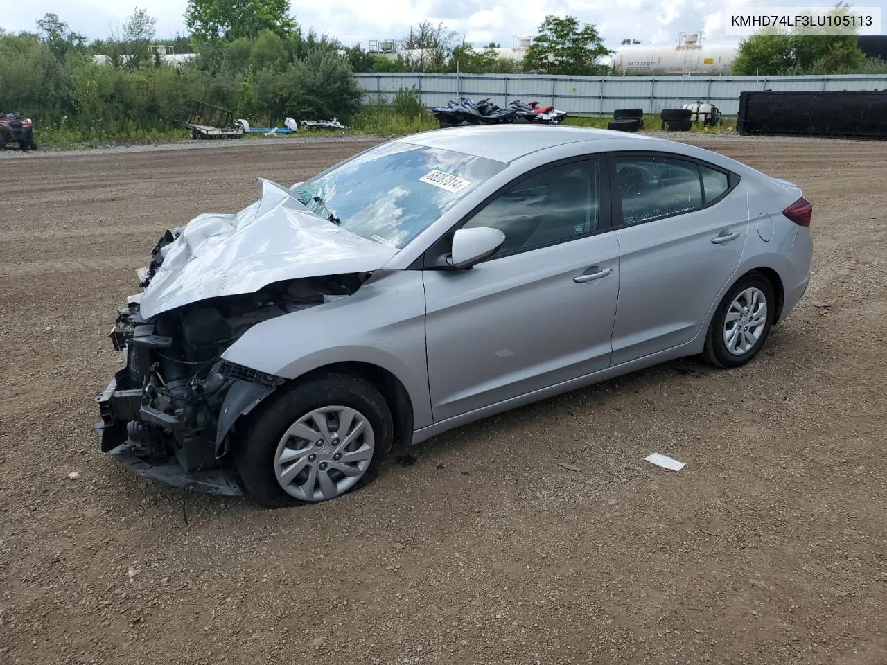 KMHD74LF3LU105113 2020 Hyundai Elantra Se