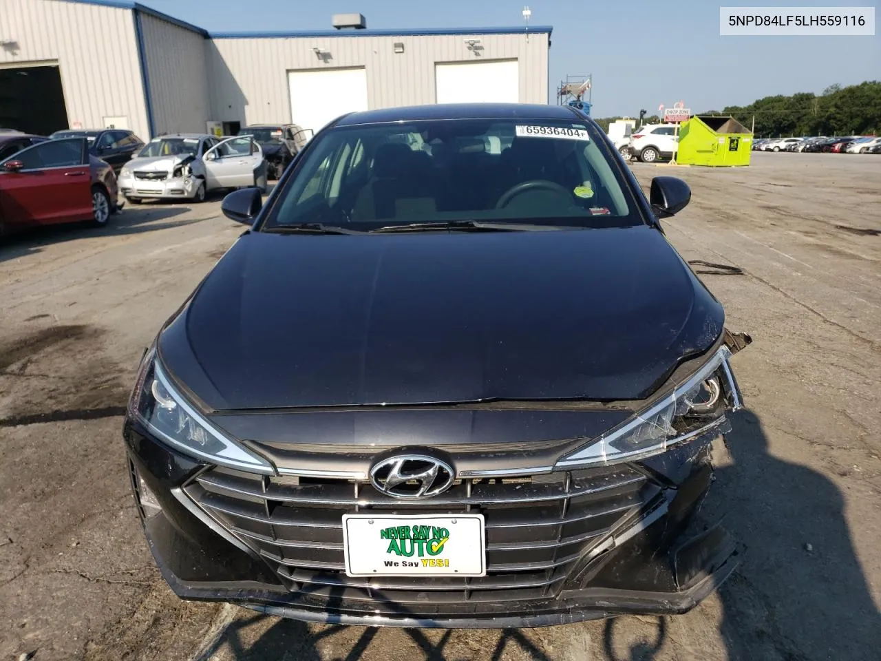 2020 Hyundai Elantra Sel VIN: 5NPD84LF5LH559116 Lot: 65936404