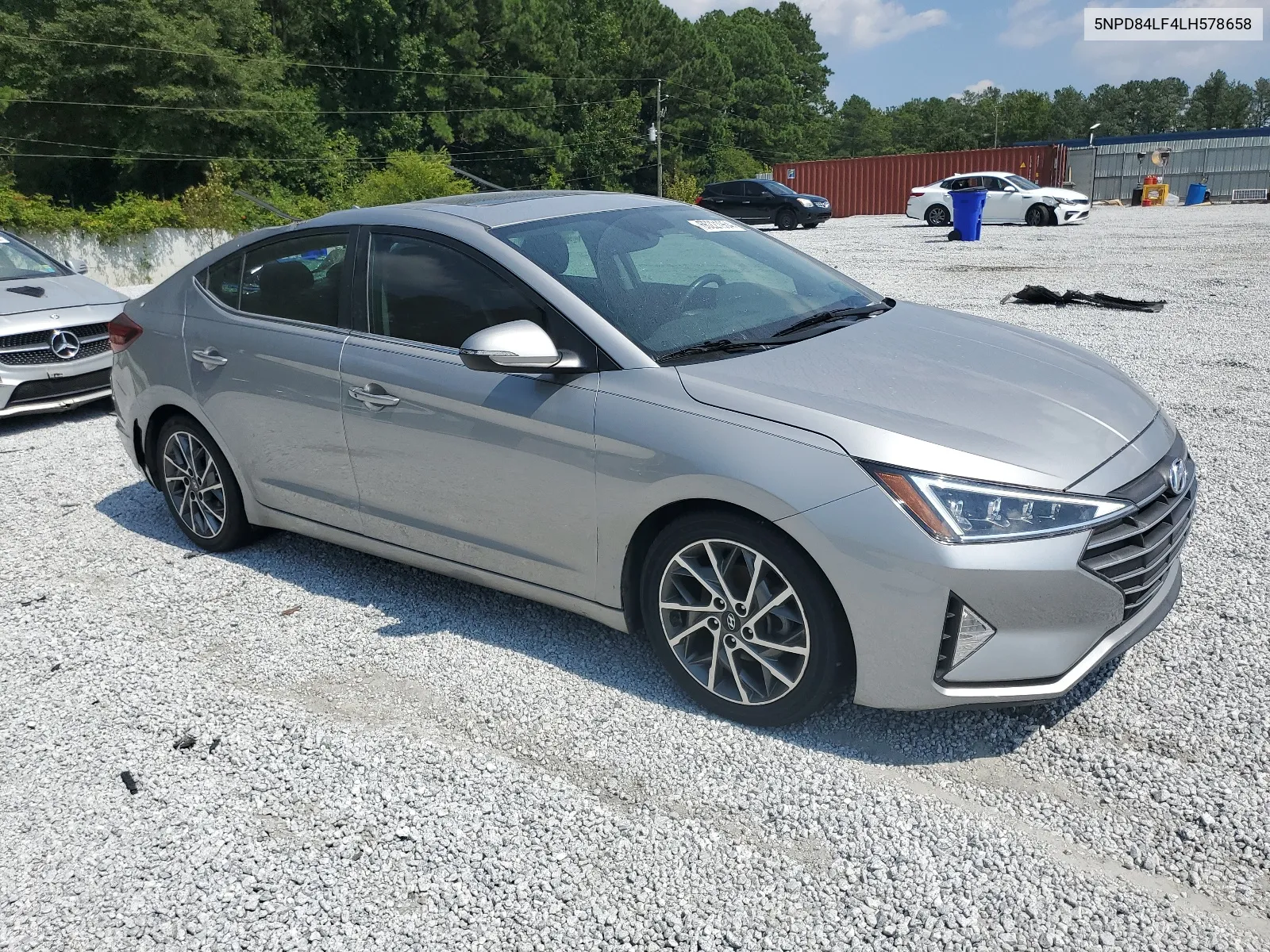 2020 Hyundai Elantra Sel VIN: 5NPD84LF4LH578658 Lot: 66221964