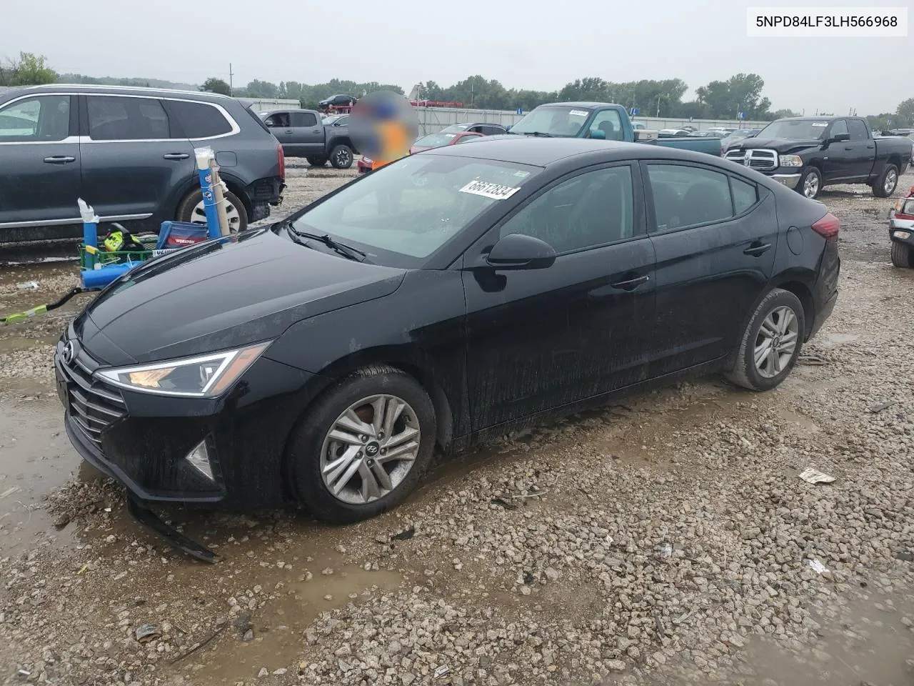 2020 Hyundai Elantra Sel VIN: 5NPD84LF3LH566968 Lot: 66612834