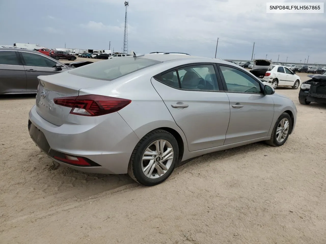 2020 Hyundai Elantra Sel VIN: 5NPD84LF9LH567865 Lot: 66901374