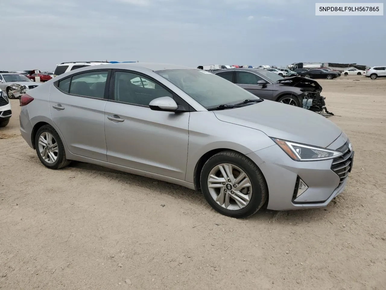 2020 Hyundai Elantra Sel VIN: 5NPD84LF9LH567865 Lot: 66901374