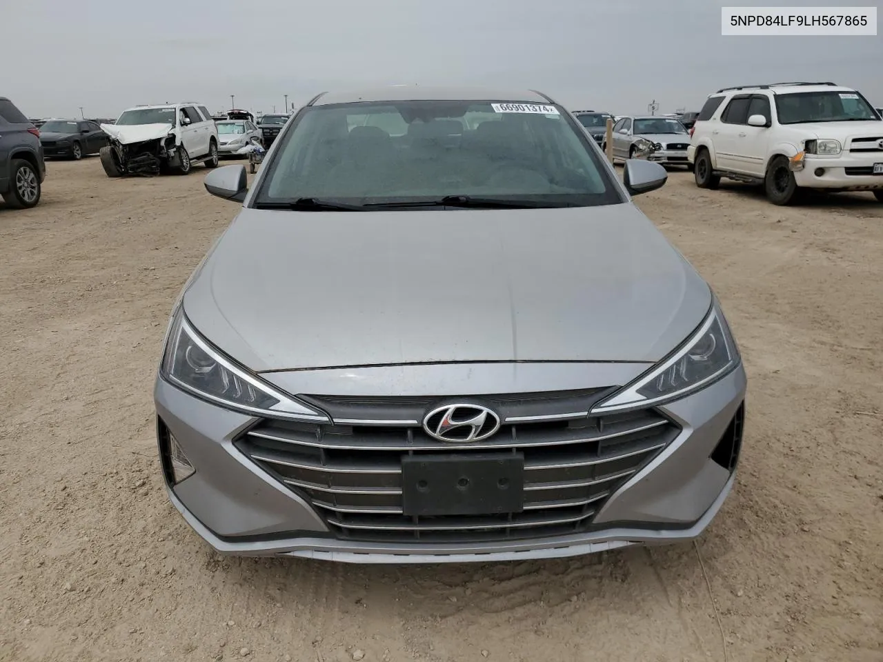 2020 Hyundai Elantra Sel VIN: 5NPD84LF9LH567865 Lot: 66901374