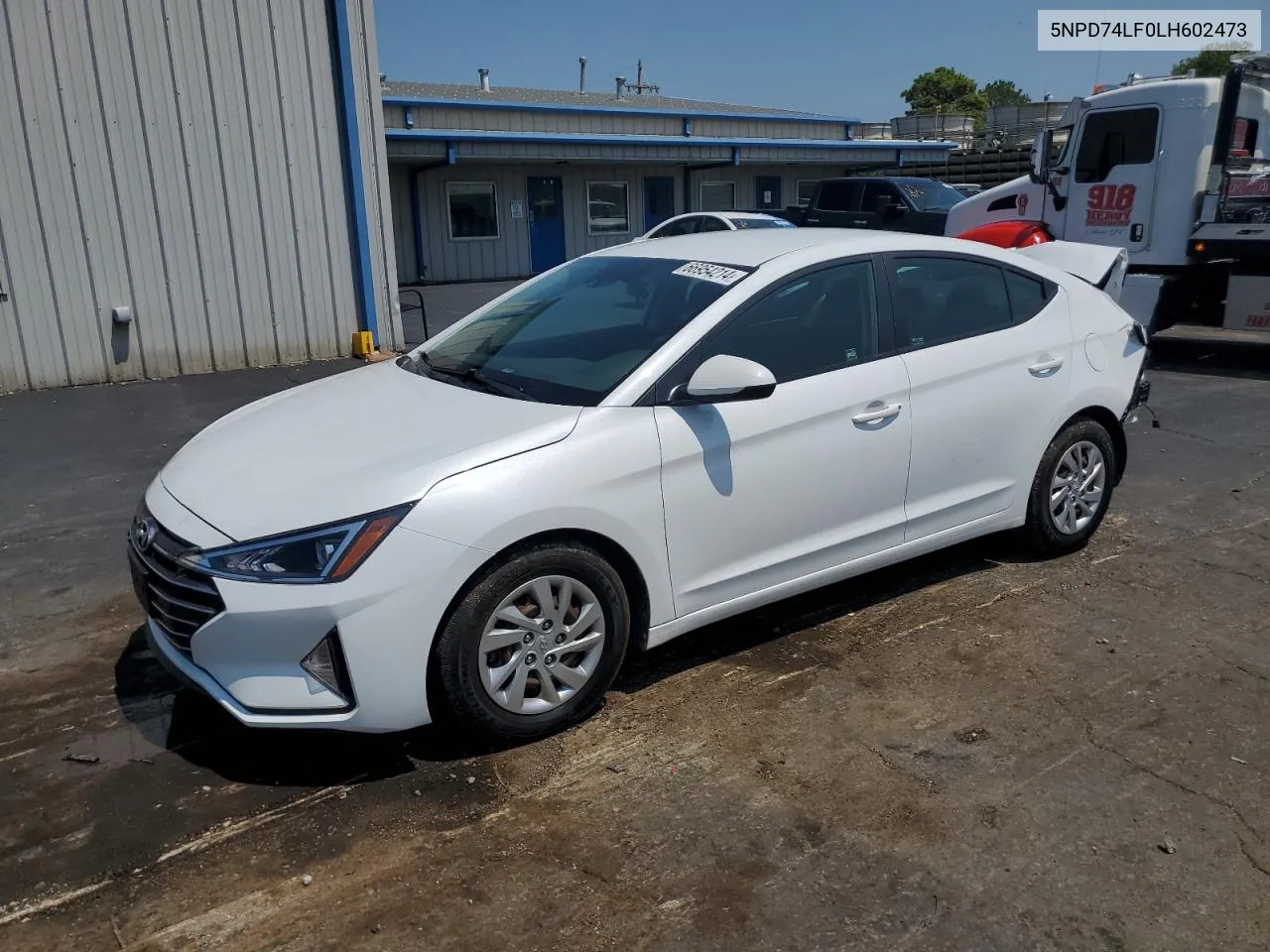 2020 Hyundai Elantra Se VIN: 5NPD74LF0LH602473 Lot: 66954214